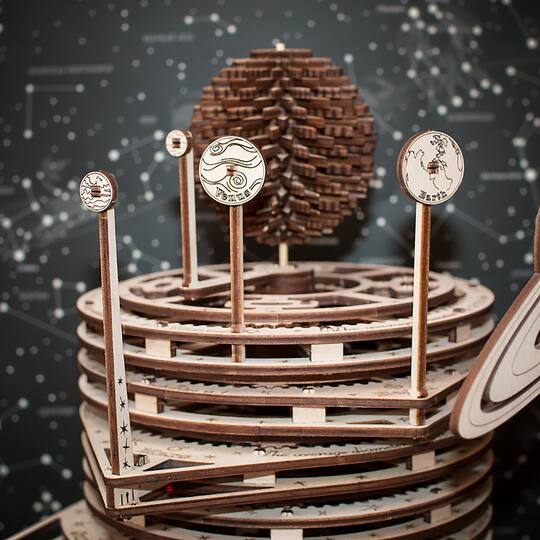 EWA™ Eco-Wood-Art Planetarium 3D Wooden STEM Construction Kit